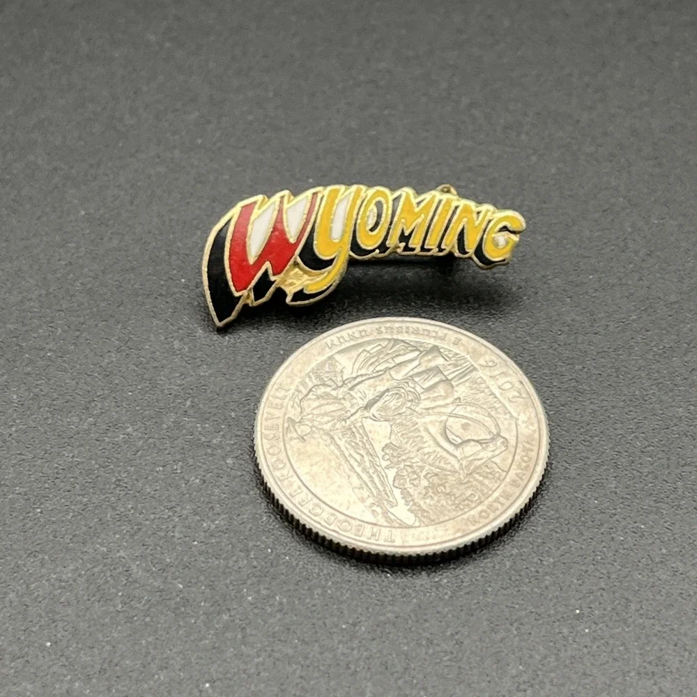 Vintage State Of Wyoming USA Lapel‎ Hat Pin